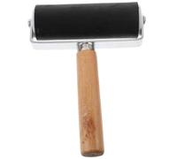 SEWACC Rouleau en Caoutchouc d'impression 10 Cm pour Gravure et Tampons, Noir, Outil D'estampage Solide, Usage Artisanal et Bricolage, Adapté Projets Créatifs et Impression Artistique