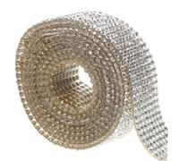 SEWACC Ruban Strass Thermocollant Rangées Large Bande Autocollante Cristal pour Décoration Vêtements Cadeaux et Artisanat DIY