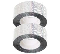 SEWACC Rubans Réfléchissants Effaroucheurs d'oiseaux 2 Pcs Ruban Extérieur 2,5 Cm X 80 M Dispositif D'effarouchement pour Jardin Balcon et Verger Outil Double Face Lumineux