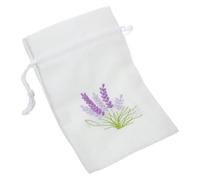 SEWACC Sachet Vide en Coton Écru 10X14 CM Cordon Paquet Présent Décoratif pour Lavande Mini Paquet en Tissu pour Rangement Parfumé Mariage Fête et Usage Domestique