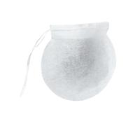 SEWACC Sachets de Thé en Papier Ronds 100 Unités 7,5 CM Cordon de Serrage pour Café Thé en Vrac et Usage Domestique