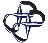SEWACC Sangle de Levage en Huit pour Musculation, Antidérapante | Sangles Coton, Cuir de Vache, Surface Confortable, Compactes à Transporter, pour Tirages et Maison