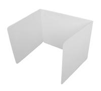 SEWACC Séparateur de Bureau Plastique Blanc Pliable Écran de Confidentialité Portable pour Étudiants Protection Hygiénique et Facile à Nettoyer pour t Espace Étude