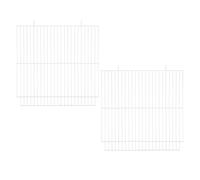 SEWACC Séparateur Métallique pour Cage à Hamster 2 Pièces, Panneau de Séparation Robuste en Treillis pour Petits Animaux, Cloison Adaptable pour Enclos Intérieur et Extérieur, Accessoire