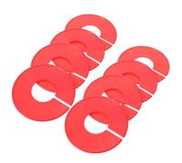 SEWACC Séparateurs de Cintres Ronds Plastique Rouge 20 Pièces pour Organisation de Placard et Tri de Vêtements Suspendus