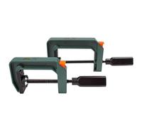 SEWACC Serrage-Joint en C à Dégagement Rapide 76 CM en Alliage D’Aluminium Pince à Bois de Type G Bouton-Poussoir Vis Antirouille Traitées Thermiquement Outil de Fixation pour