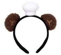 SEWACC Serre-tête oreilles d'ours - Joli serre-tête chapeau de chef oreilles d'ours pour accessoires de cosplay et fêtes - Créoles douces à motifs animaux - Coiffe kawaii tendance pour un