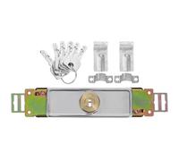 SEWACC Serrure Verticale pour Porte à Enroulement Verrou de Sécurité en Métal Trempé avec 6 Clés Fixation Renforcée Résistant aux Chocs et à la Corrosion Compatible Portes de Garage