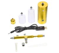 SEWACC Set Aérographe Portable Rechargeable avec Pompe à Air Électrique USB Kit Double Action pour Maquillage Décoration Gâteau et Modélisme Compresseur sans Fil Pratique et Polyvalent