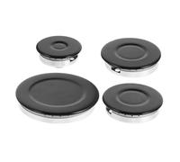 SEWACC Set de Remplacements pour Chapeaux de Cuisinière à Gaz Kit de Capuchons de Brûleur à Couronne Concave pour Répartition Uniforme Flamme Compatible Plupart des à Gaz et Électriques