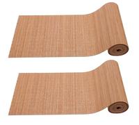 SEWACC Set de Table en Bambou 1 Pièce sans Bordure pour Salle à Manger et Utilisation Intérieure et Extérieure