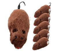 SEWACC Souris en Peluche à Remontoir Jouet pour Chat Mécanique Jouet Rat Mécanique Anti-Ennui Accessoire De Jeu pour Animaux De Compagnie