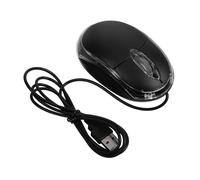 SEWACC Souris Optique USB en ABS 1000 Dpi pour Ordinateur Portable | Plug And Play, Suivi Précis, Usage Bureau à Domicile ou Salle Informatique, Noire