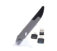 SEWACC Souris Stylo sans Fil USB 2,4 Ghz pour Ordinateur Portable et Bureau Stylet Souris Ergonomique Compact Gris Ambidextre Portable pour Usage Mobile