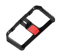 SEWACC Stabilisateur Smartphone Rig avec Poignée Double Main Antivibration Support Trépied Compatible LED Microphone pour Filmmaking et Vlogging