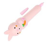 SEWACC Stylo Gel à Encre Fluide Tête Éponge Animal Mignon 7ème Modèle Lapin Carotte, Stylo Signature Léger pour Fournitures Scolaires et Écriture Précise, Accessoire Kawaii pour Élèves