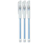 SEWACC Stylo Marqueur Sourcils Étanche 3 Pcs Pointe Fine Bleu pour Tatoueurs Professionnels Marquage Précis Position Permanente Sourcils Usage Tatouage et Piercing