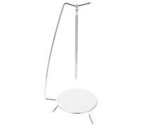 SEWACC Support à Brochettes pour Barbecue en Acier Inoxydable 1 Support Suspendu avec 2 Brochettes Verticales Accessoire pour Grillades en Plein Air Camping et Pique-Niques