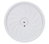 SEWACC Support à roulettes pour Plantes 26 CM, Plateau Mobile Rond en Plastique Blanc Nordique, Bac de Drainage Amovible, Chariot à roulettes 4 Roues pour Pots D’Intérieur et Extérieur,