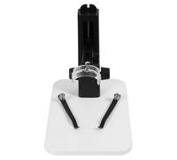 SEWACC Support de Microscope Numérique de Bureau Base Réglable Corps Robuste en Métal Blanc pour Observation Stable et Précision Accrue Accessoire Compatible pour Microscopes USB