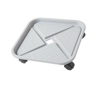 SEWACC Support de Pot de Fleurs Carré avec roulettes Amovibles Plateau Plastique Épais avec Frein pour Intérieur et Extérieur Chariot Mobile pour Plantes Lourdes de Rangement et Réserve