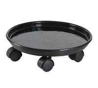 SEWACC Support de Pot de Fleurs Mobile avec roulettes Bac Plastique pour Plantes Intérieur et Extérieur Plateau Collecteur Eau sous Pot Jardinage Plateau Rond