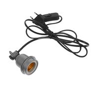 SEWACC Support Lampe Chauffante Reptile Céramique avec Interrupteur Douille Suspendue Compatible Lampes Chauffage et Spots Installation Facile pour Terrariums et Câble Usage Polyvalent
