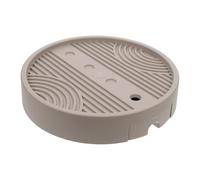 SEWACC Support Mobile pour Plantes avec roulettes, Plateau Rond Mocha 26,5 Cm en Plastique Épais, Bac à Eau Amovible pour Jardinières, Soucoupe pour Pots de Fleurs D’intérieur