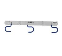 SEWACC Support Mural Balai Inoxydable Acier Crochet S Multifonction Robuste pour Balai Serpillière et Serviettes Rangement Pratique pour Cuisine et Salle de Bain Installation Facile sans