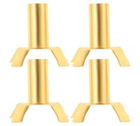 SEWACC Support pour Mèche de Prière en Alliage de Zinc, 4 Pièces, Base Solide pour Lampe à Beurre, Adapté aux Cérémonies Religieuses et Fêtes