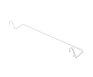 SEWACC Support pour Panneau Perforé pour Chiffon en Acier Inoxydable Blanc | Rangement Discret sur Établi Cuisine, Suspend Rouleau Papier ou Torchon, Design Épuré
