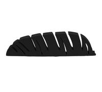 SEWACC Support pour Pinceaux de Maquillage de Feuille Porte-Brosses à Dents Polyvalent sans Perçage Rangement Mural Noir Compact pour Salle de Bain Support de Séchage et Organisation