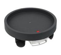 SEWACC Support pour Pot de Fleurs avec roulettes Pivotantes Plateau Mobile et Facile à Assembler Chariot pour Plantes Intérieur et Extérieur Design Esthétique Gris Ciment avec Bac à Eau