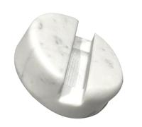 SEWACC Support Téléphone Marbre Stable et Portable pour Bureau Socle Marbre Blanc Support Tablette et Smartphone Vertical et Horizontal
