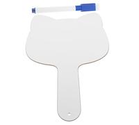 SEWACC Tableau Effaçable Double Face Portable pour École Planche avec Poignée Accessoire Pratique pour Exercices et Évaluations Classe Couleur Aléatoire