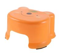 SEWACC Tabouret Plastique Antidérapant Épais pour Garçon et Filles Marchepied Orange Tabouret de Salle de Bain Sécurisé pour Tout-Petits Apprentissage Propreté et Usage Familial