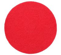 SEWACC Tampon de Nettoyage Rond 43 CM Rouge, Accessoire Textile pour Machine à Polir Sols, Utilisable sur Parquet, Carrelage et Marbre, Adapté pour Nettoyage Industriel et Domestique