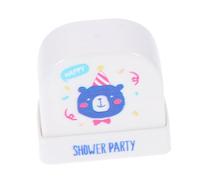 SEWACC Tampon Nominatif pour Vêtements Garçon Fille Tampon Étanche Diy pour Étiquettes Personnalisées pour Vêtements Garçon Fille Montessori avec Motif Ours Blanc