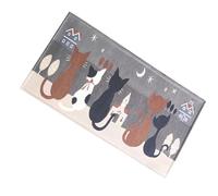 SEWACC Tapis D’entrée Antidérapant Absorbant en Jacquard Tissé Motif Chat pour Porte de Salle de Bain Cuisine, Gris Foncé 45x70 Cm, Paillasson Décoratif Extérieur et Intérieur