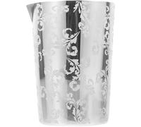 SEWACC Tasse à Mélanger en Acier Inoxydable 304 Gravée Verre Mélangeur pour Cocktails Shaker à Cocktail Métal Résistant Outil Bar Professionnel pour Boissons Épaisses