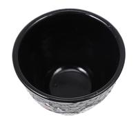 SEWACC Tasse à Thé Rétro en Fonte Style Kung Fu Capacité Moyenne Couleur Noire pour Cérémonie du Thé Maison Bureau