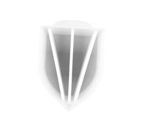 SEWACC Tasse de Mélange Silicone Multi-usage pour Époxy et Peinture DIY Outil Pratique de Mélangeur Liquide pour Artisanat et Décoration Grand Format Blanc