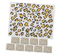 SEWACC Tatouages Temporaires Léopard Réalistes 12 Pcs - Film Hydrographique Waterproof Effet Or Scintillant et Noir - Stickers Corporels Temporaires pour Festivals Cosplay et Fêtes