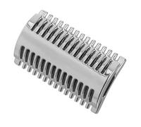 SEWACC Tête de Rasoir Double en Alliage de Zinc Robuste, Peigne Ouvert, Finition Polie, Compatible Plupart des Manches, pour Rasage Manuel Masculin Quotidien