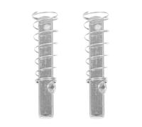SEWACC Tige de Remplacement Barre Carrée en Acier Inoxydable 2 Pièces Argenté Ressort de Compression, Sécurité Renforcée pour Poignée de Porte pour Serrure de Porte Vintage