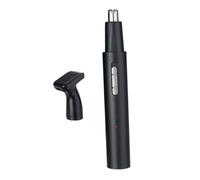 SEWACC Tondeuse à Barbe Électrique Multifonction pour Sourcils et Poils Pubiens Kit Rechargeable Lame Rotative 360° Corps et Tête Démontables Finition Aluminium Noir Usage Hygiène