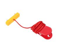 SEWACC Touche d'arrêt du Tapis Roulant e sécurité pour la Machine en Marche, Cordon de sécurité, Double Broche, Clip, Rouge, pour Machine d'exercice à Domicile