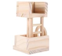 SEWACC Tour Observation Bois pour Hamster Escalade Résistant à Mordillements Accessoires pour Petits Animaux comme Souris et Écureuil Style Aléatoire