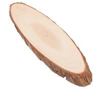 SEWACC Tranches de bois brut naturel de 30,5 cm - Cercles de bois ovales découpées en tilleul pour décoration de tronc d'arbre de mariage, bricolage, peinture, travaux manuels