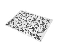 SEWACC Transfert Sous Glaçure pour Poterie Papier Décoratif à Découper Décalcomanie Argile Bleue Traditionnelle Fleurs et Oiseaux Papier de Transfert Céramique DIY